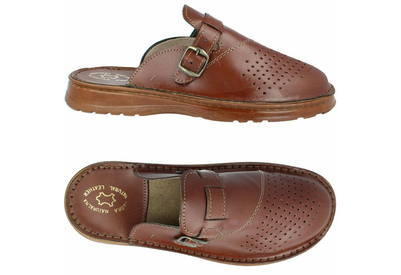 Cloque »Leder-Clogs Sandalen für Herren« Clog