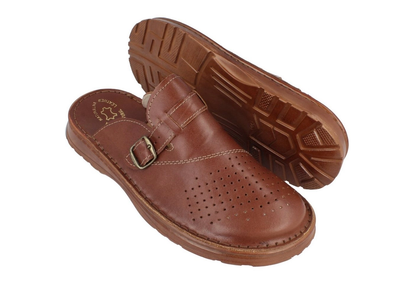 Cloque »Leder-Clogs Sandalen für Herren« Clog