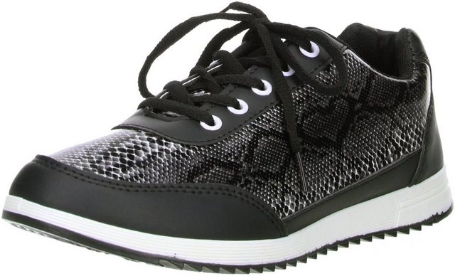 FLA »B414279 Schwarz Schlangenoptik« Sneaker