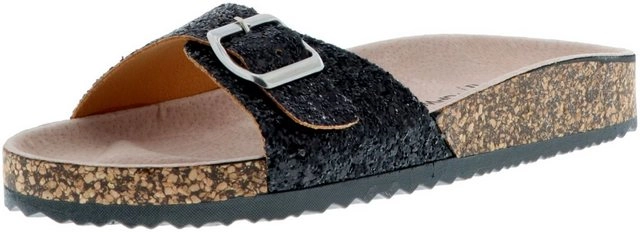 TOPWAY »60-B606799 Schwarz (Glitzer)« Pantolette