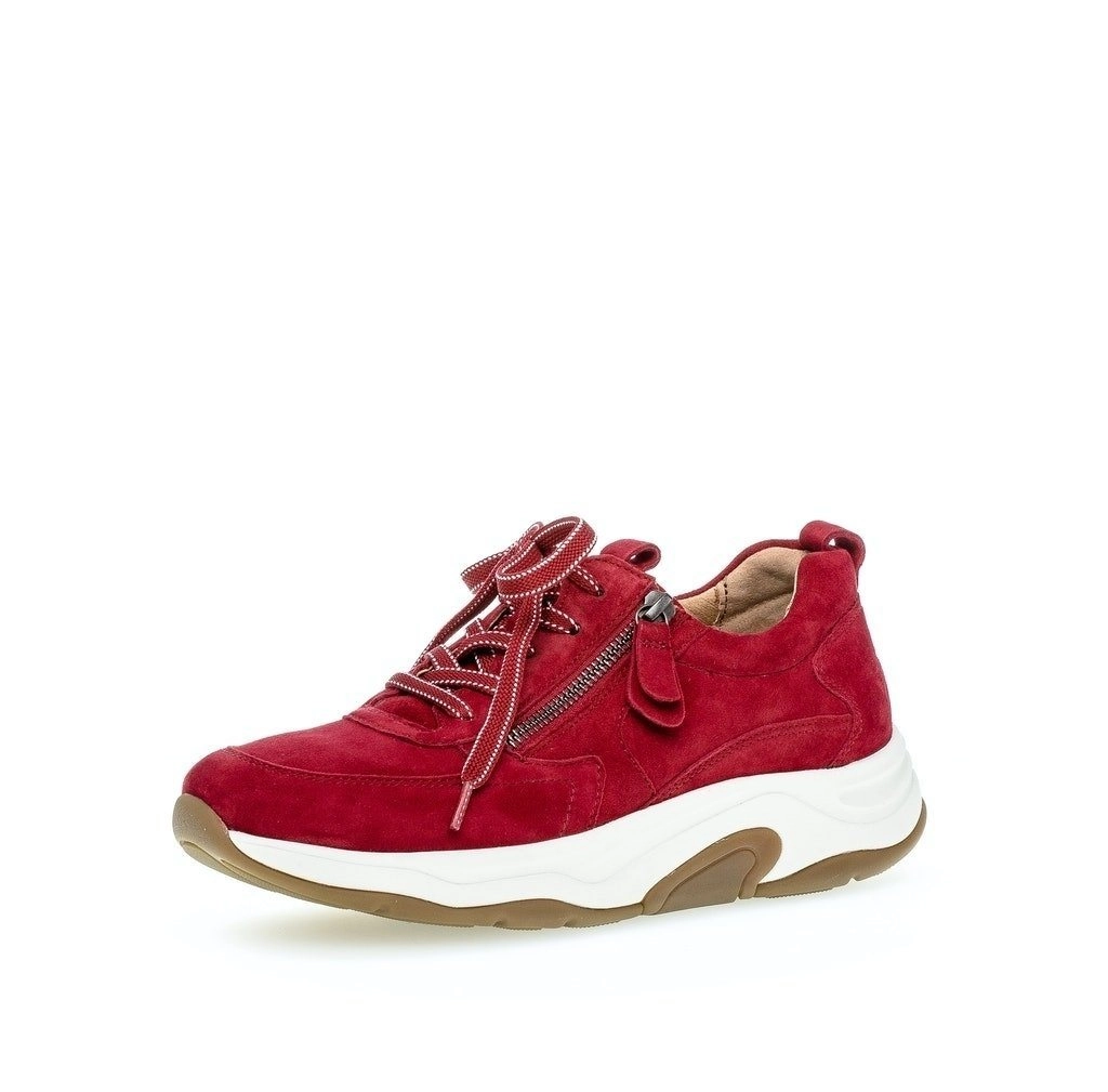 Gabor Comfort »GABOR Rollingsoft Sneaker Rot« Schnürschuh