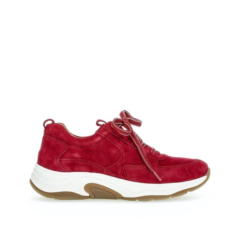 Gabor Comfort »GABOR Rollingsoft Sneaker Rot« Schnürschuh