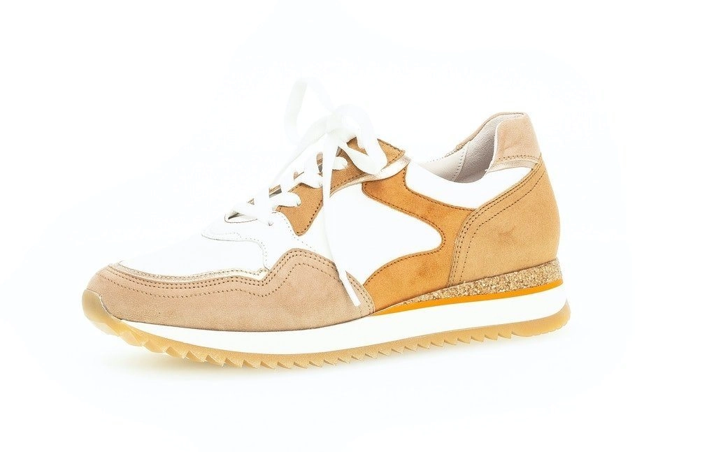 Gabor Comfort »GABOR Comfort Sneaker Weiß, Beige« Schnürschuh