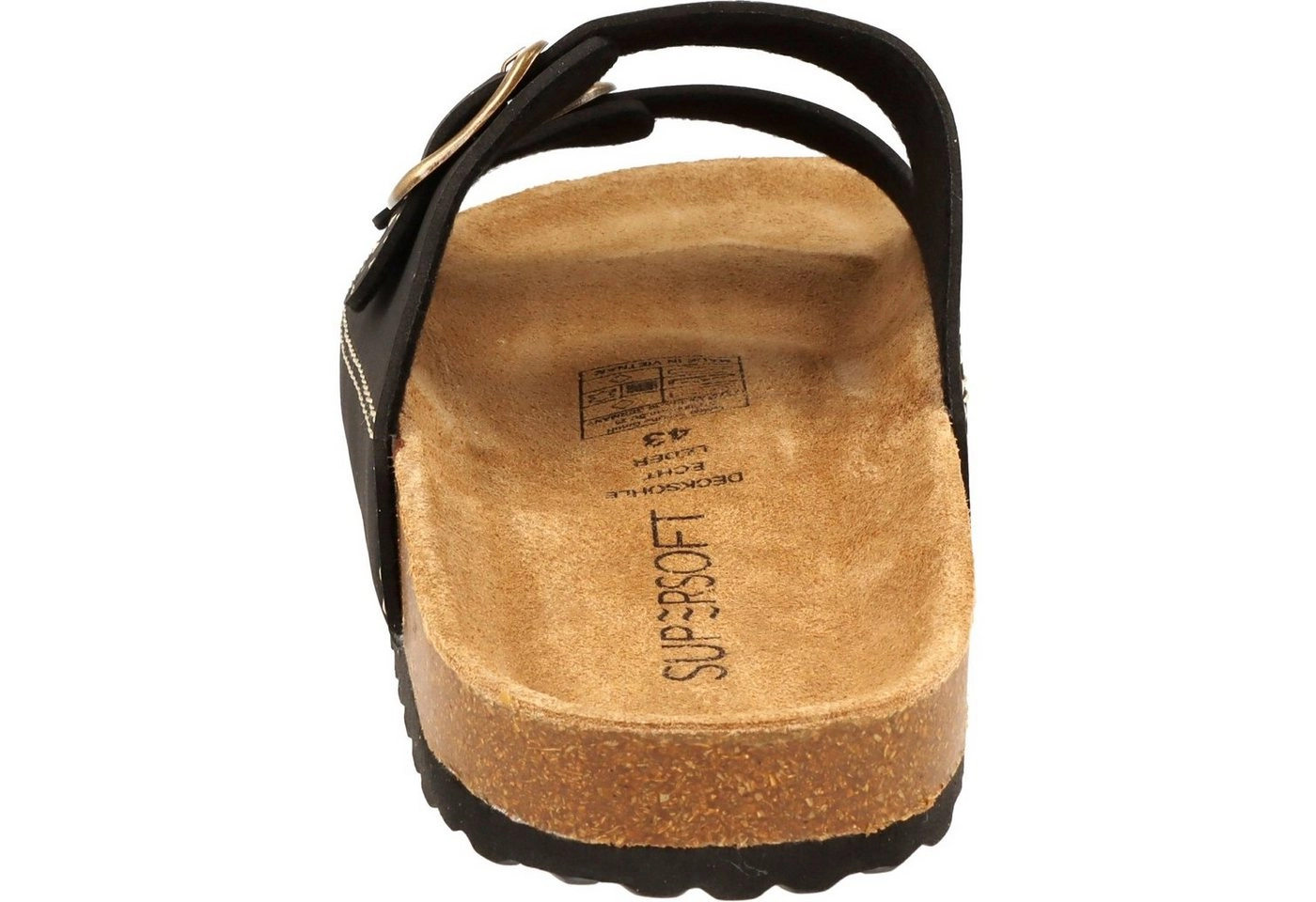 SUPERSOFT »174-001 Herren Pantoletten Sandalen 2er Riemen Hausschuhe« Hausschuh