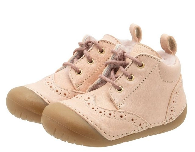 Ocra »Ocra Schuhe Lauflernschuhe Krabbelschuhe 340 pflanz. geg. mit Lammfell Rosa« Schnürschuh