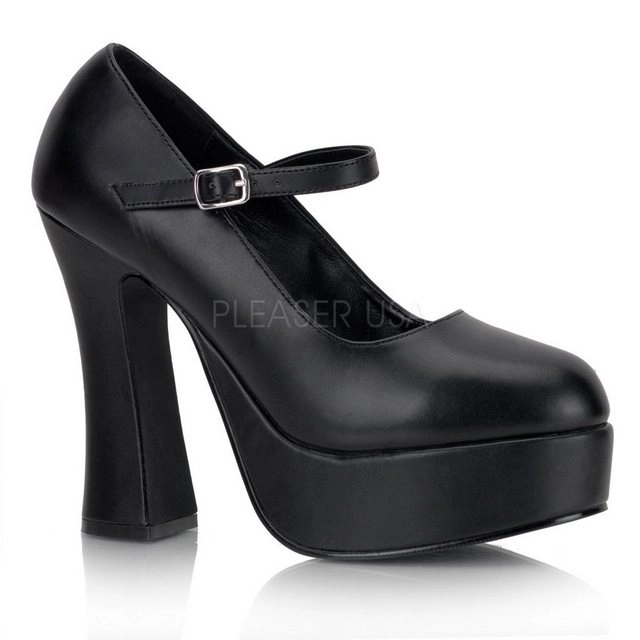 Demonia »Demonia Plateau Pumps DOLLY-50 - PU Schwarz« High-Heel-Pumps