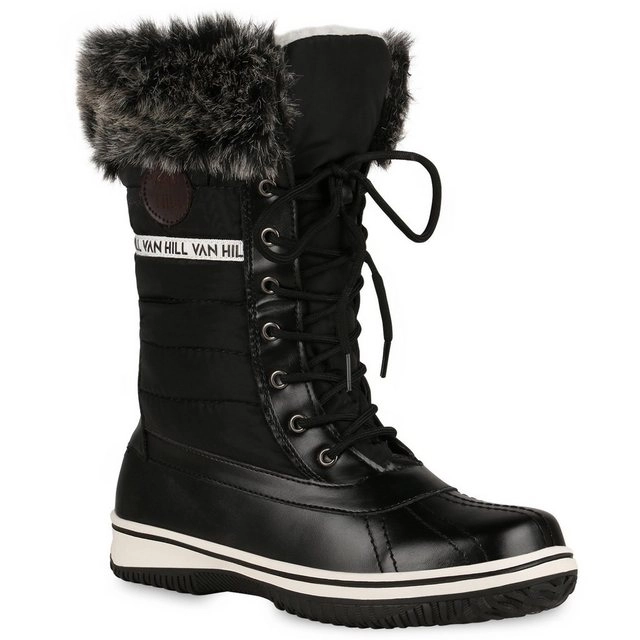 VAN HILL »838030« Winterstiefel mit Kunstfell und stabiler Profilsohle