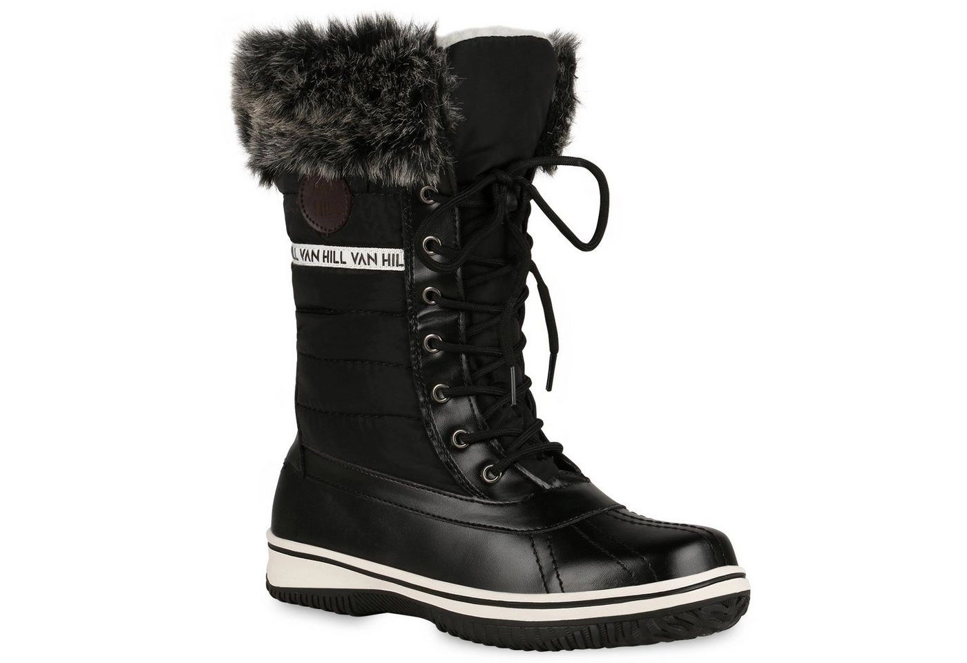 VAN HILL »838030« Winterstiefel mit Kunstfell und stabiler Profilsohle