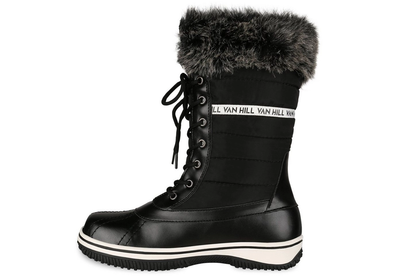 VAN HILL »838030« Winterstiefel mit Kunstfell und stabiler Profilsohle